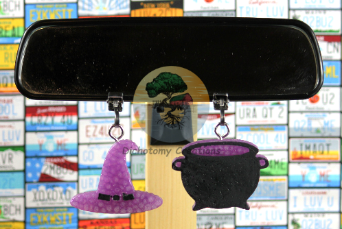Witch Hat & Cauldron Vent Clips