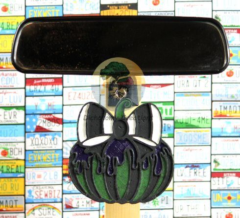 Black/Green Striped Pumpkin