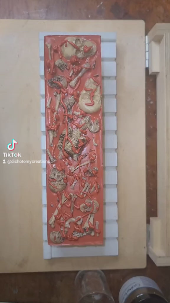 TikTok showing the cutting of Breakfast at Jeff's homemade bar soap.