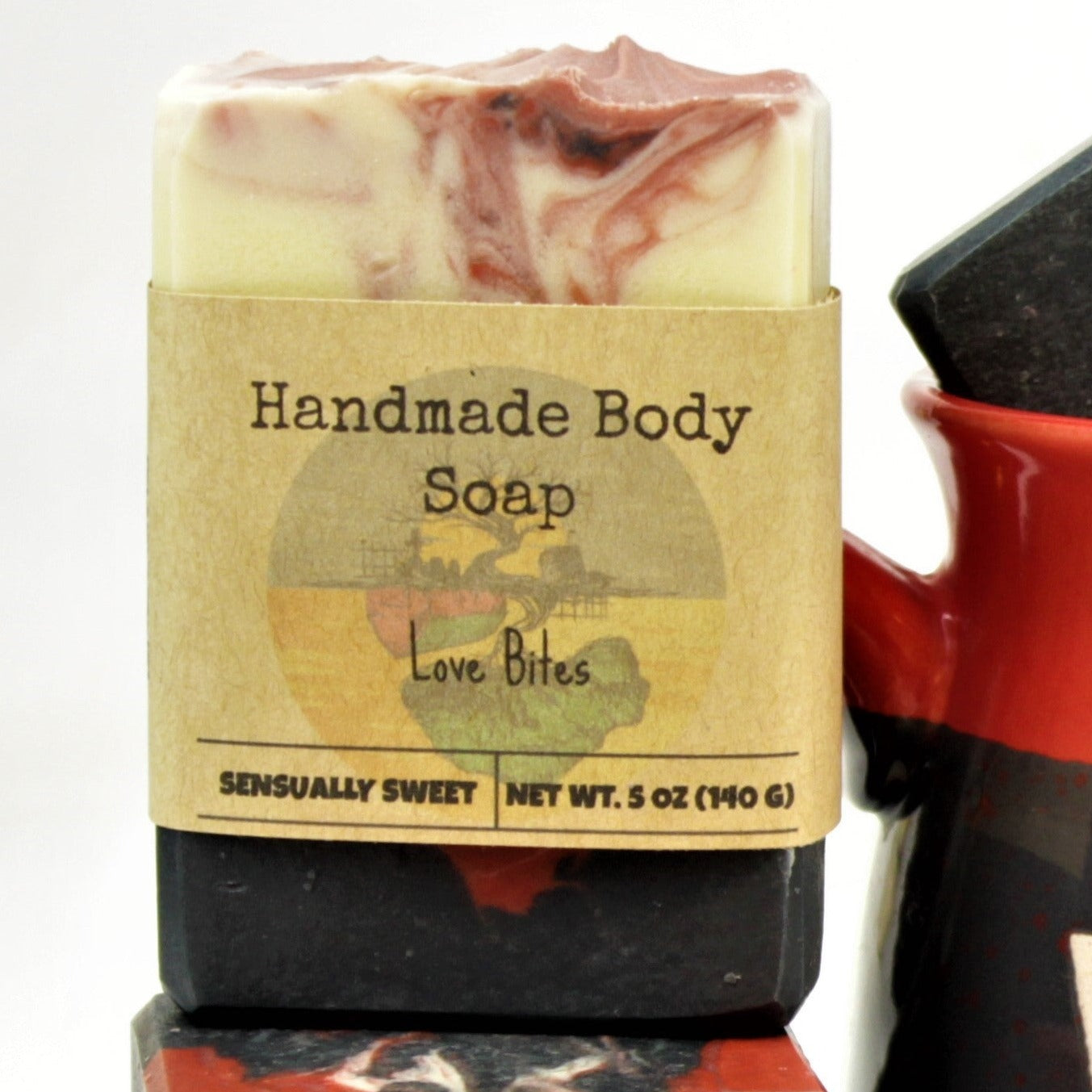 Love Bites, 5oz homemade soap with label