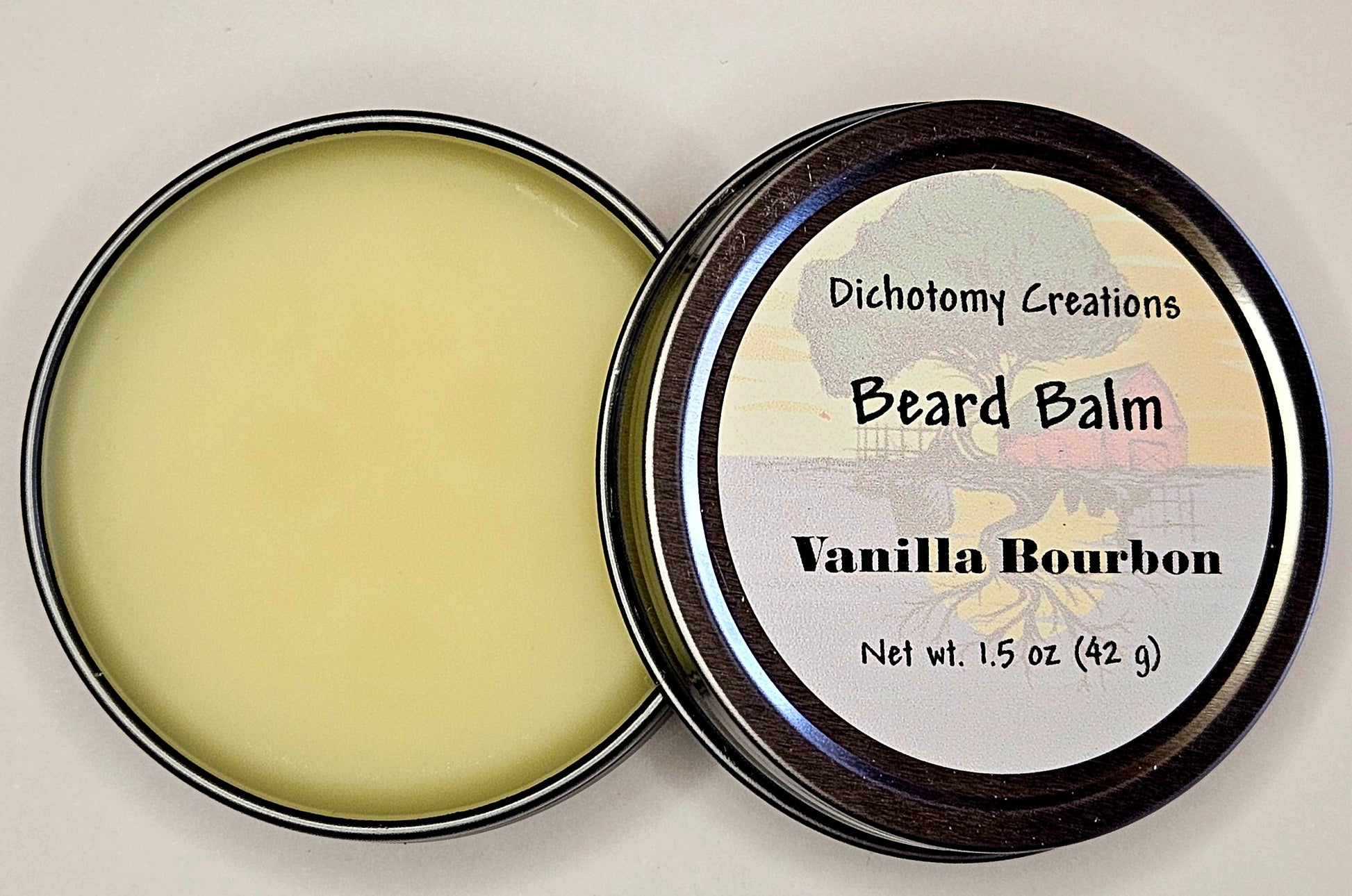 1.5oz Vanilla Bourbon beard balm 