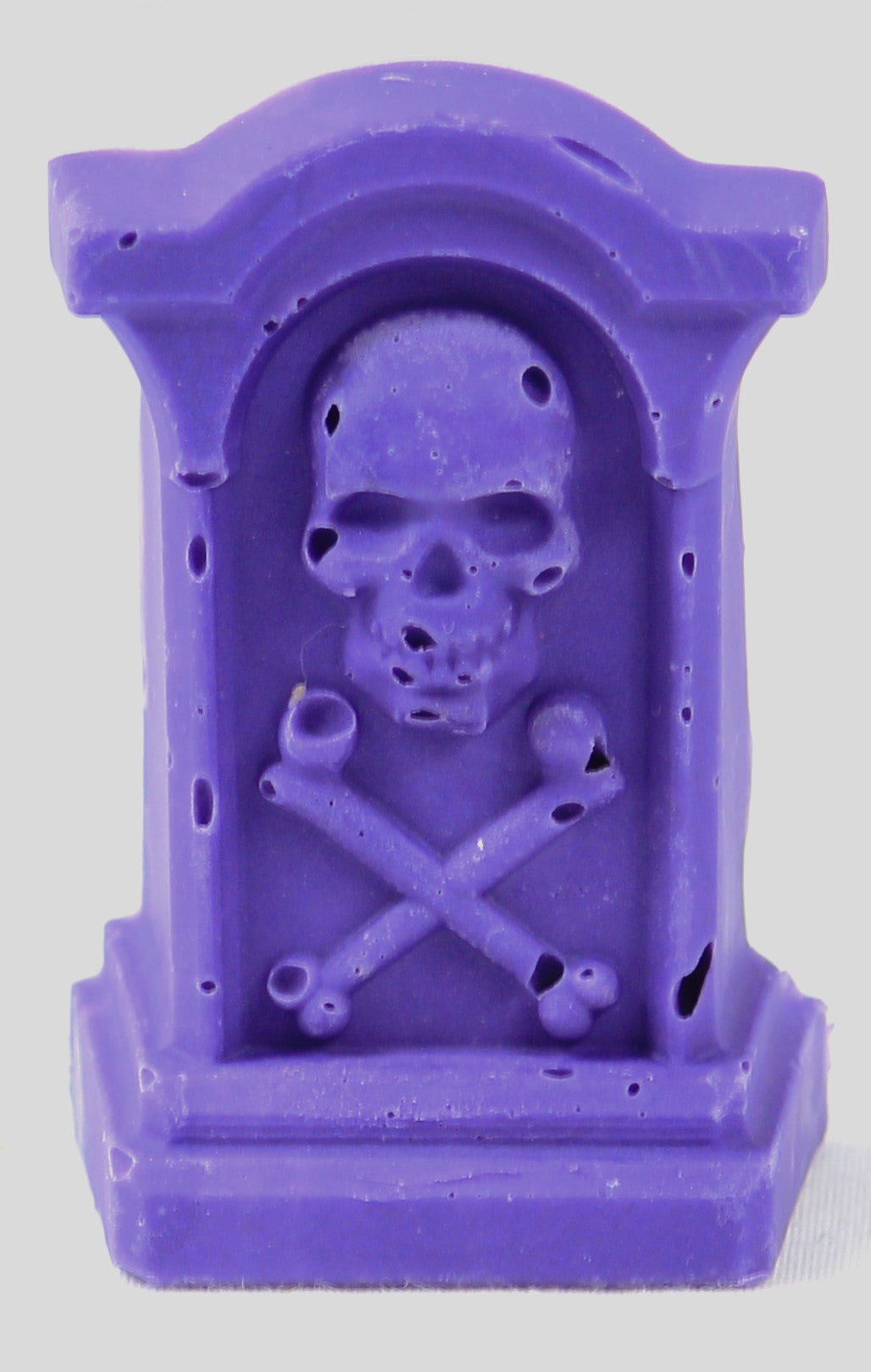Small purple swirled tombstone soap