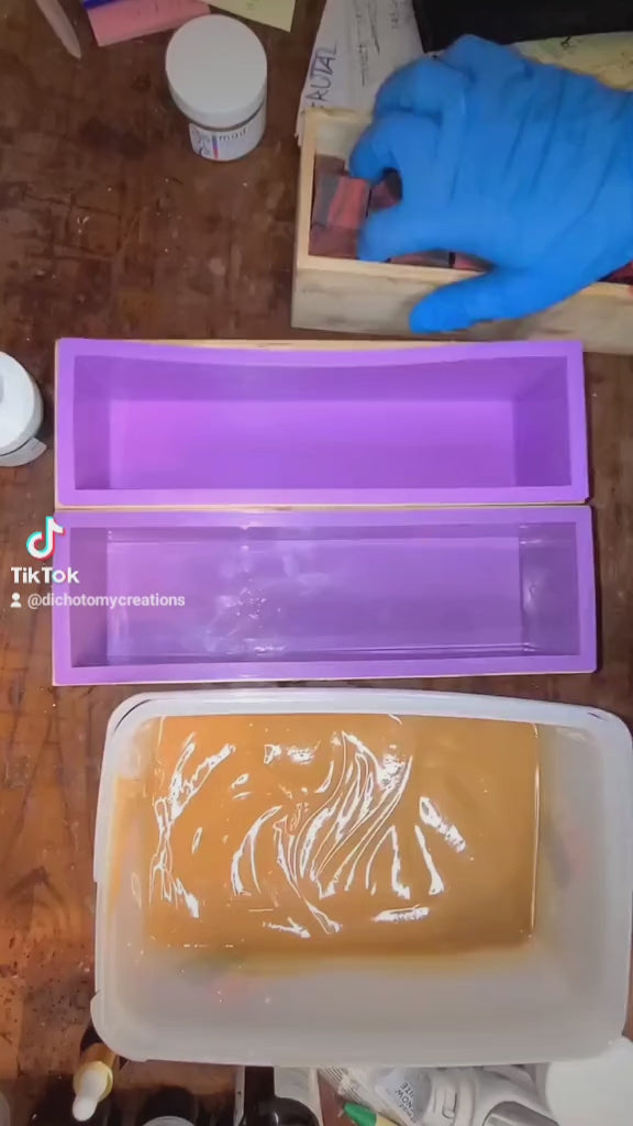 TikTok video for the making of Incense soap. 
